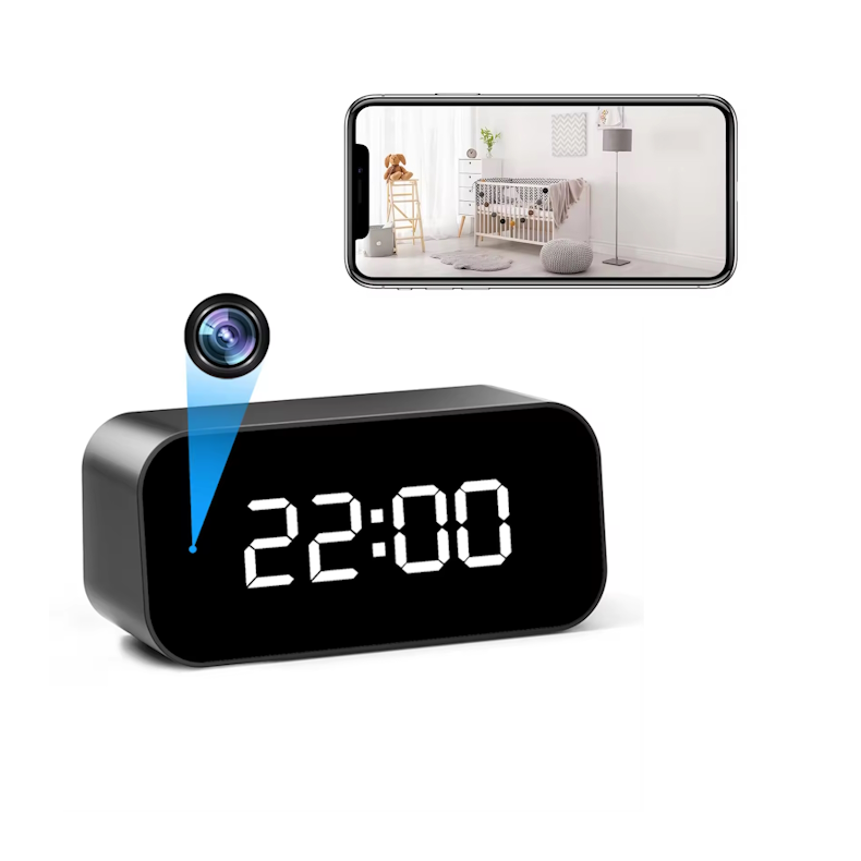Wi-Fi Spion Kamera - Indbygget i Ur med IR Night Vision