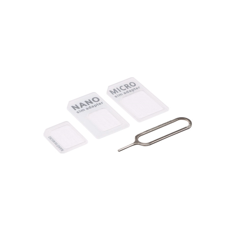 Sim-adapter 3 i 1 s�t (Nano, Micro &amp; Alm.)