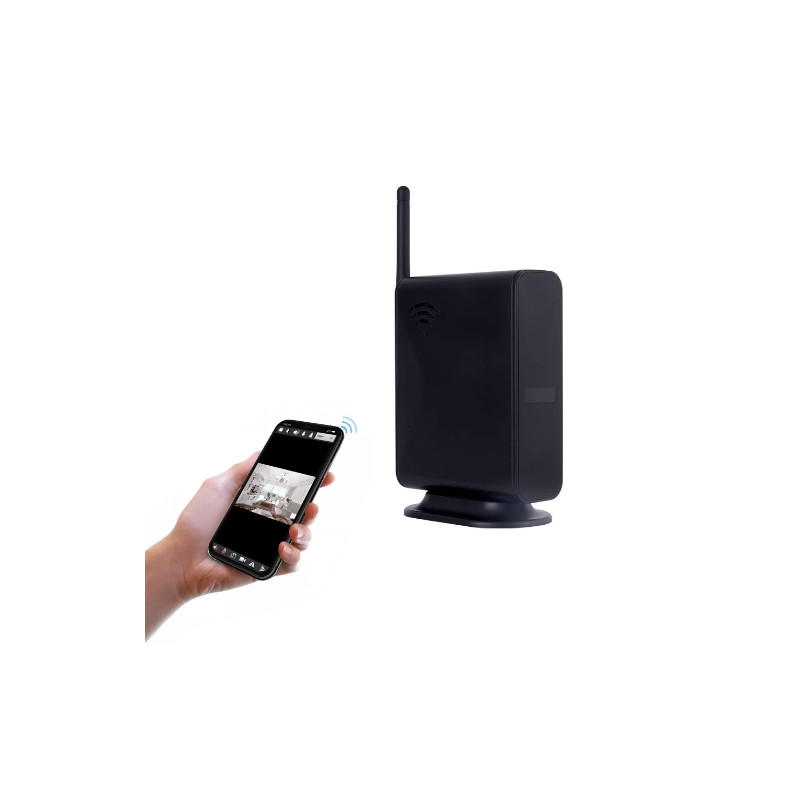 Wi-Fi Spion Kamera - Indbygget i Router med IR Night Vision