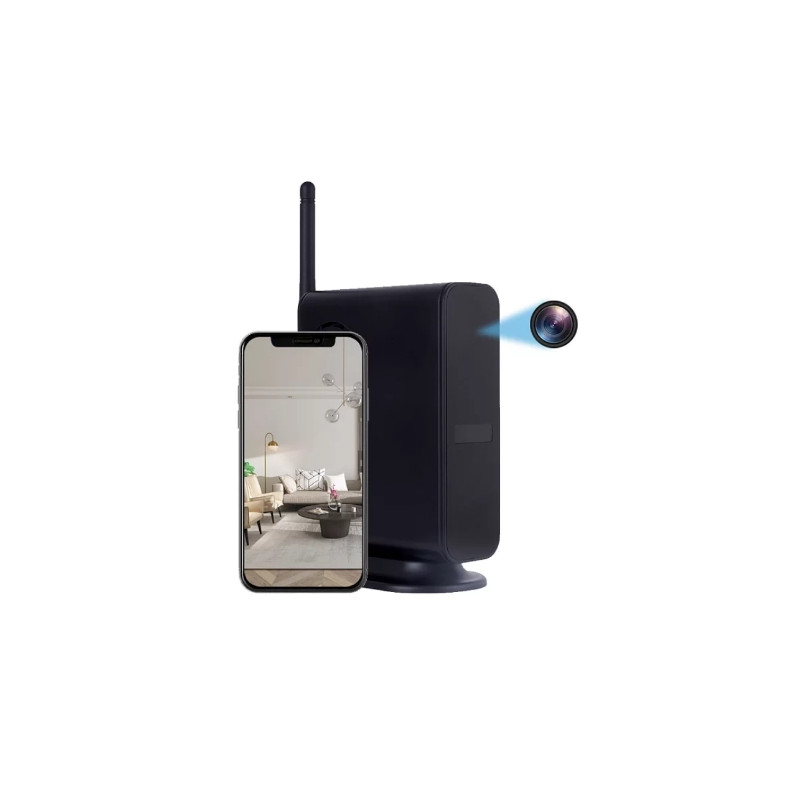 Wi-Fi Spion Kamera - Indbygget i Router med IR Night Vision