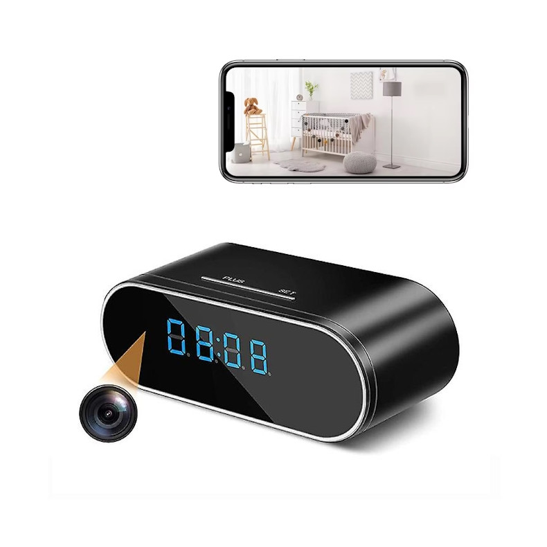 Wi-Fi Spion Kamera - Indbygget i Ultra Mini Ur med IR Night Vision